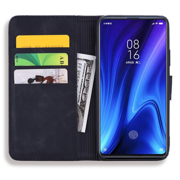 Calf Pattern Double Folding Design Embossed Leather Case with Wallet & Holder & Card Slots for Xiaomi Redmi K20 / K20 Pro