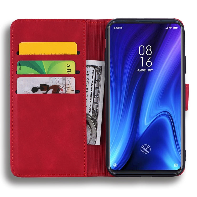 Calf Pattern Double Folding Design Embossed Leather Case with Wallet & Holder & Card Slots for Xiaomi Redmi K20 / K20 Pro