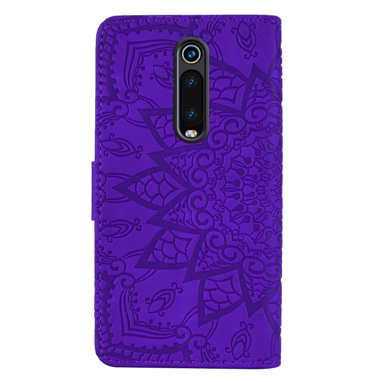 Calf Pattern Double Folding Design Embossed Leather Case with Wallet & Holder & Card Slots for Xiaomi Redmi K20 / K20 Pro