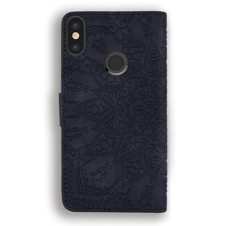 Calf Pattern Double Folding Design Embossed Leather Case with Wallet & Holder & Card Slots for Xiaomi Redmi Note 5 / Note 5 Pro