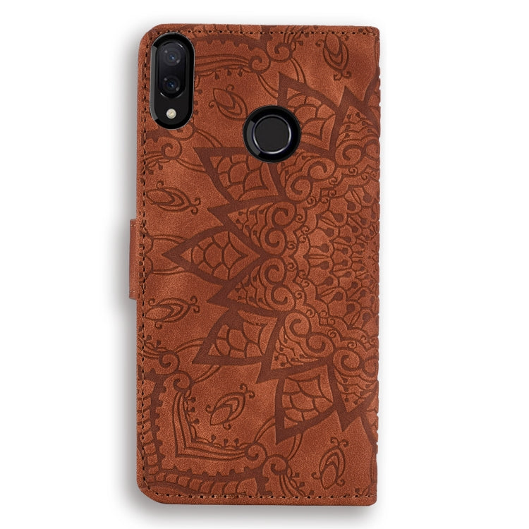 Calf Pattern Double Folding Design Embossed Leather Case with Wallet & Holder & Card Slots for Xiaomi Redmi Note 7 / Note 7 Pro