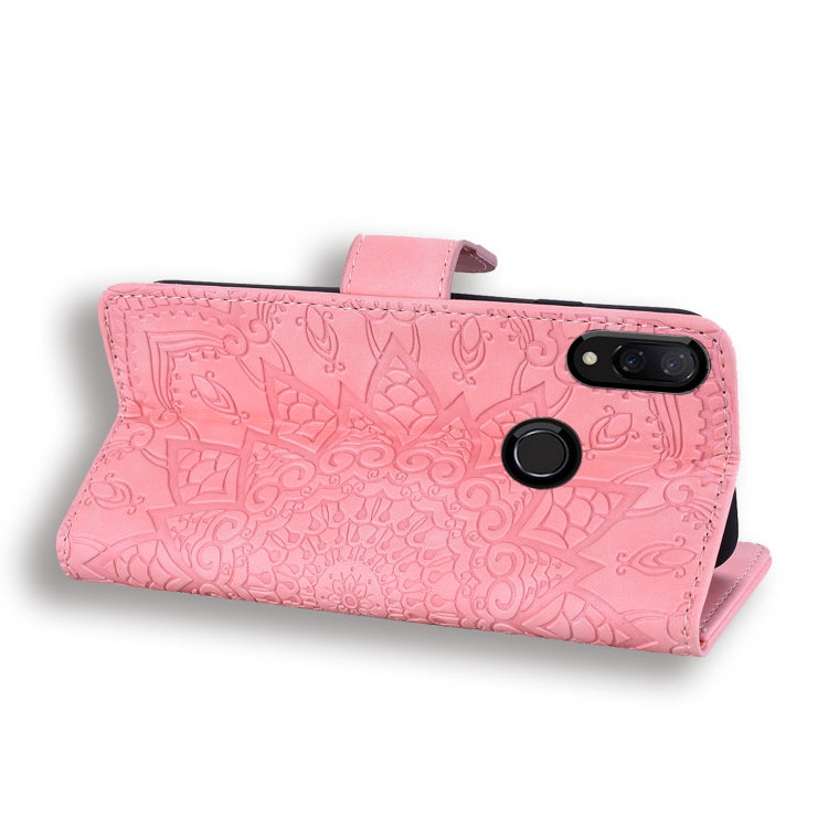 Calf Pattern Double Folding Design Embossed Leather Case with Wallet & Holder & Card Slots for Xiaomi Redmi Note 7 / Note 7 Pro
