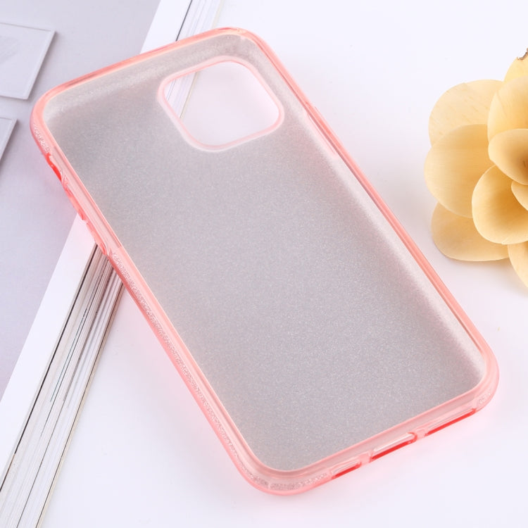 For iPhone 11 Pro Full Coverage TPU + PC Glittery Powder Protective Back Case