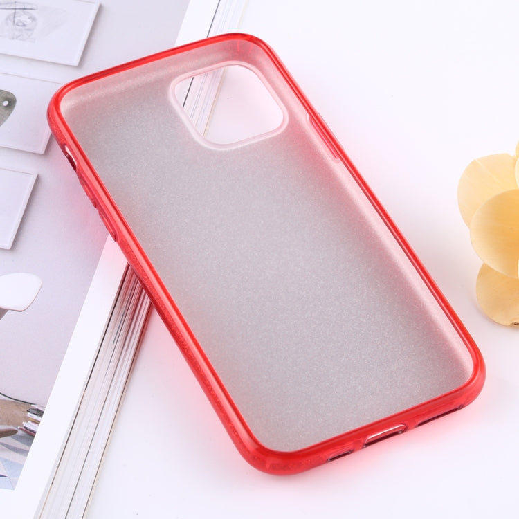 For iPhone 11 Full Coverage TPU + PC Glittery Powder Protective Back Case