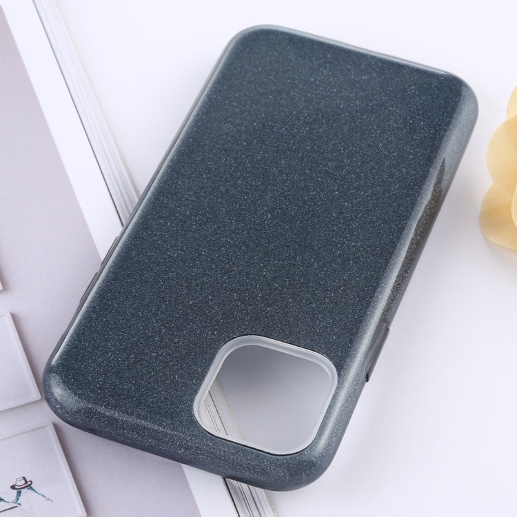 For iPhone 11 Full Coverage TPU + PC Glittery Powder Protective Back Case