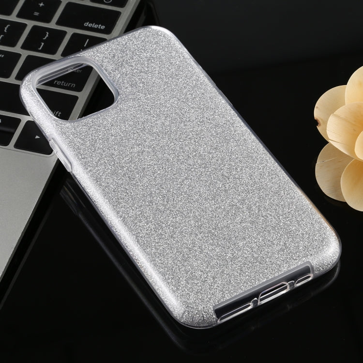 For iPhone 11 Full Coverage TPU + PC Glittery Powder Protective Back Case