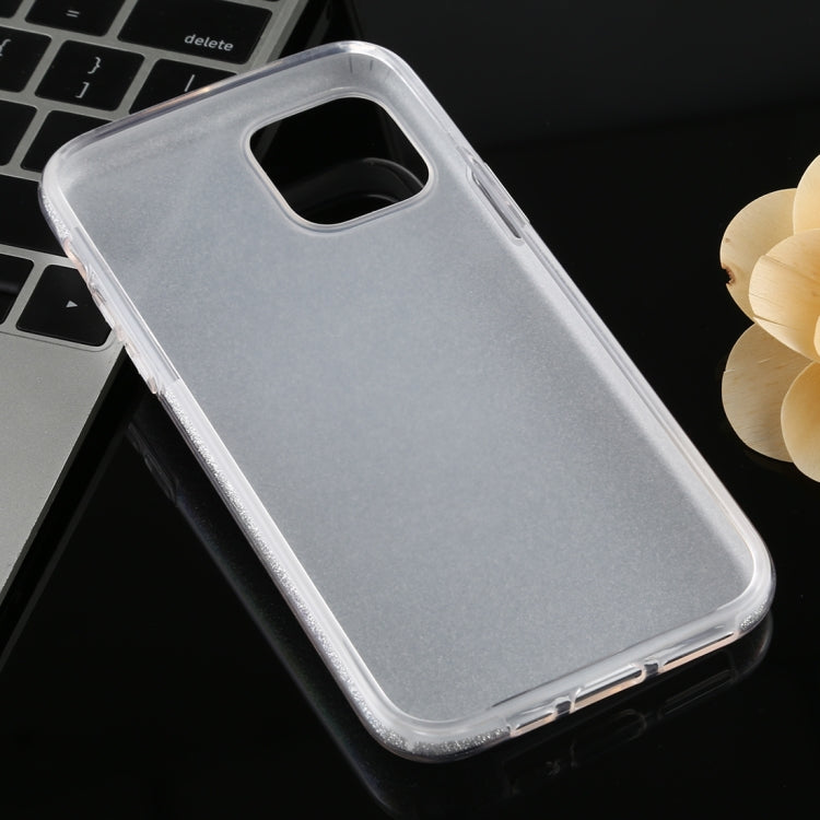 For iPhone 11 Full Coverage TPU + PC Glittery Powder Protective Back Case