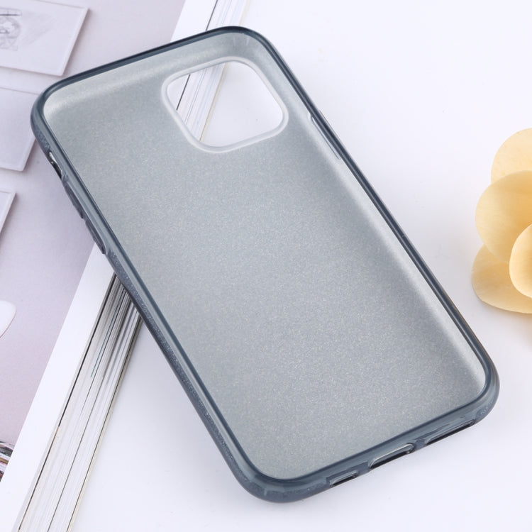 For iPhone 11 Pro Max Full Coverage TPU + PC Glittery Powder Protective Back Case