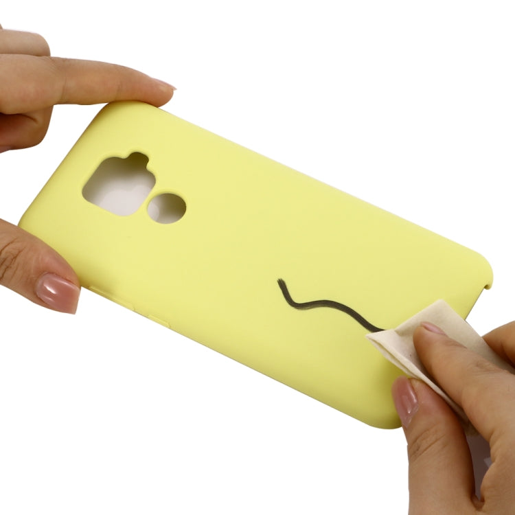 Solid Color Liquid Silicone Shockproof Coverage Case For Huawei Nova 5i Pro / Mate 30 Lite