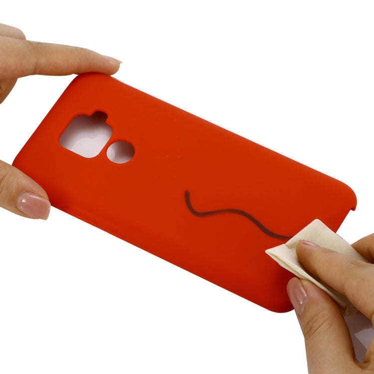 Solid Color Liquid Silicone Shockproof Coverage Case For Huawei Nova 5i Pro / Mate 30 Lite