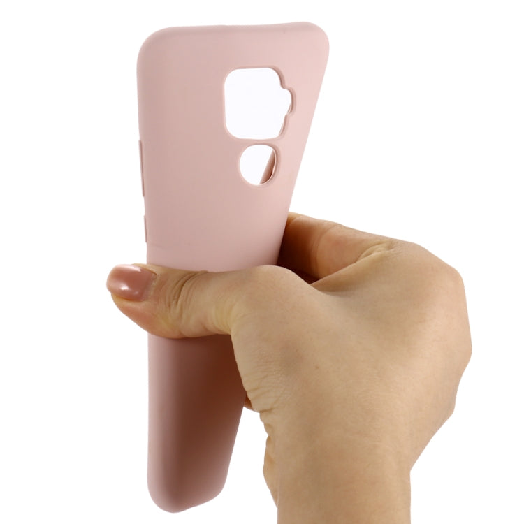 Solid Color Liquid Silicone Shockproof Coverage Case For Huawei Nova 5i Pro / Mate 30 Lite