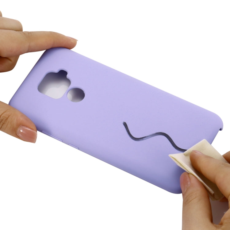 Solid Color Liquid Silicone Shockproof Coverage Case For Huawei Nova 5i Pro / Mate 30 Lite