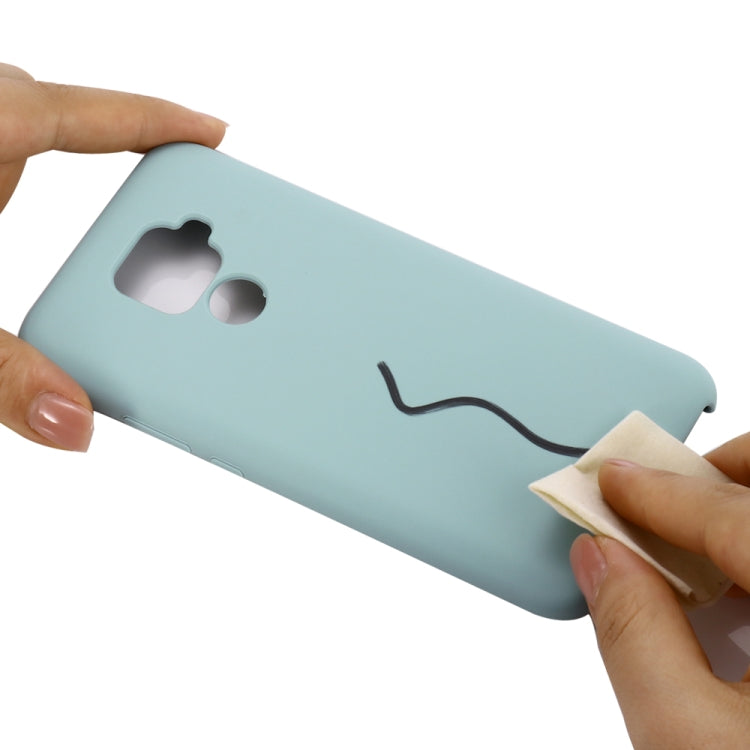 Solid Color Liquid Silicone Shockproof Coverage Case For Huawei Nova 5i Pro / Mate 30 Lite