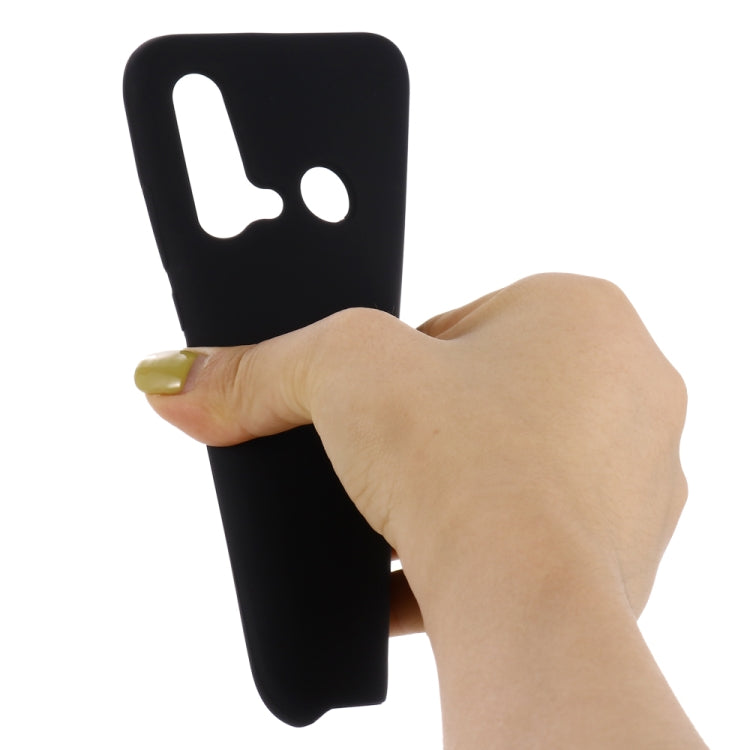 Solid Color Liquid Silicone Shockproof Coverage Case For Huawei Nova 5i