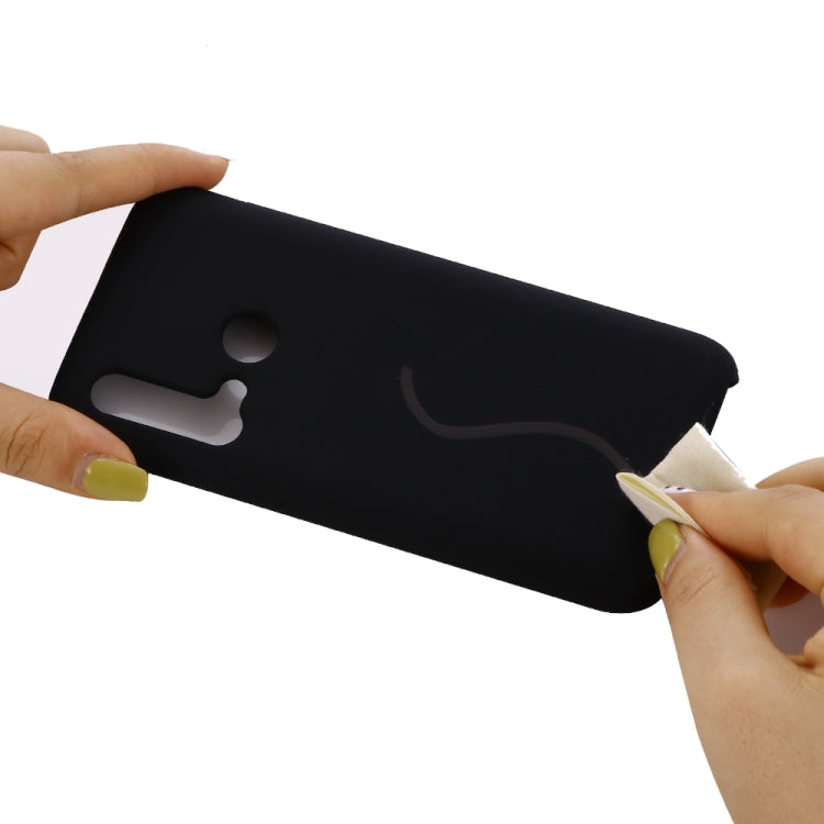 Solid Color Liquid Silicone Shockproof Coverage Case For Huawei Nova 5i