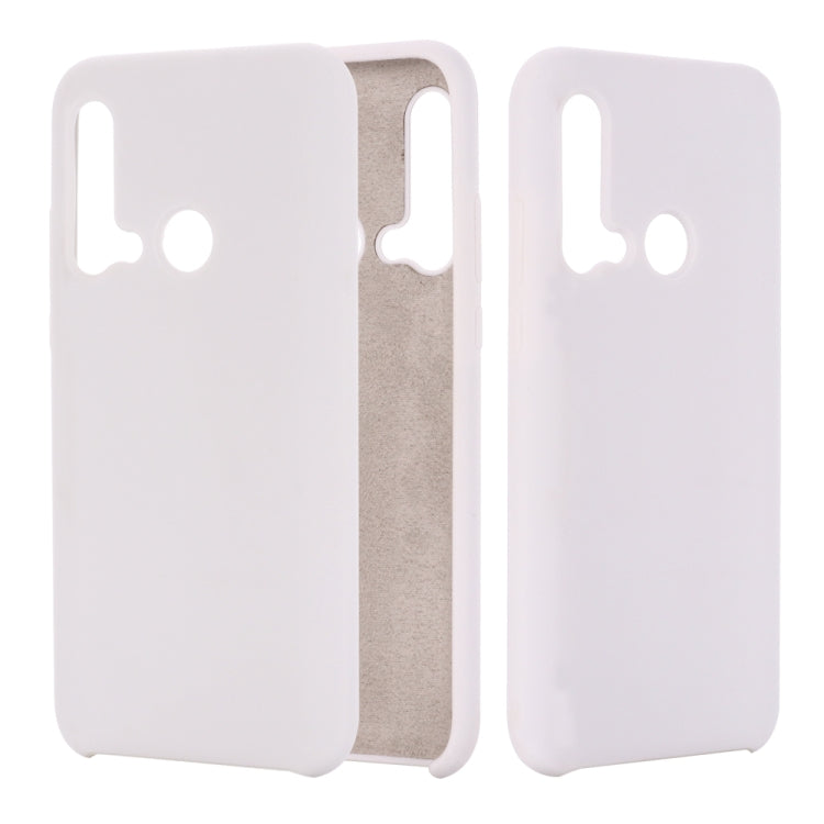 Solid Color Liquid Silicone Shockproof Coverage Case For Huawei Nova 5i