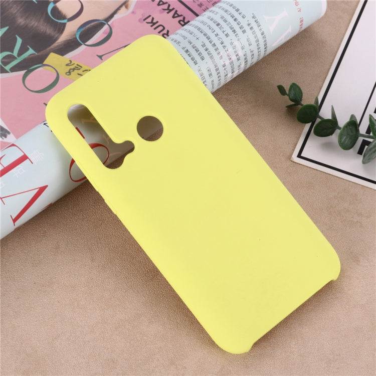 Solid Color Liquid Silicone Shockproof Coverage Case For Huawei Nova 5i