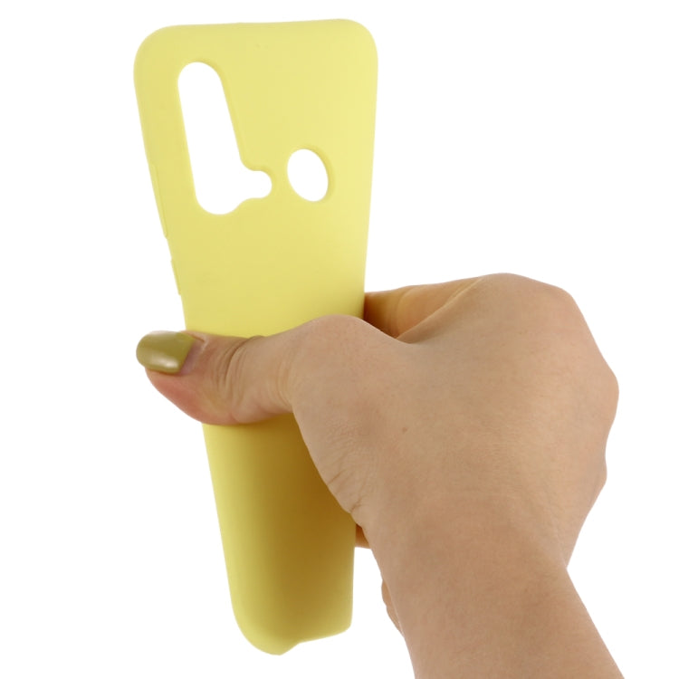 Solid Color Liquid Silicone Shockproof Coverage Case For Huawei Nova 5i