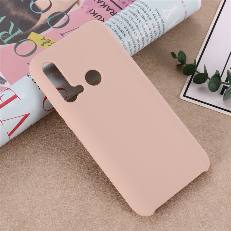 Solid Color Liquid Silicone Shockproof Coverage Case For Huawei Nova 5i