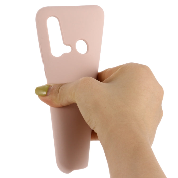 Solid Color Liquid Silicone Shockproof Coverage Case For Huawei Nova 5i