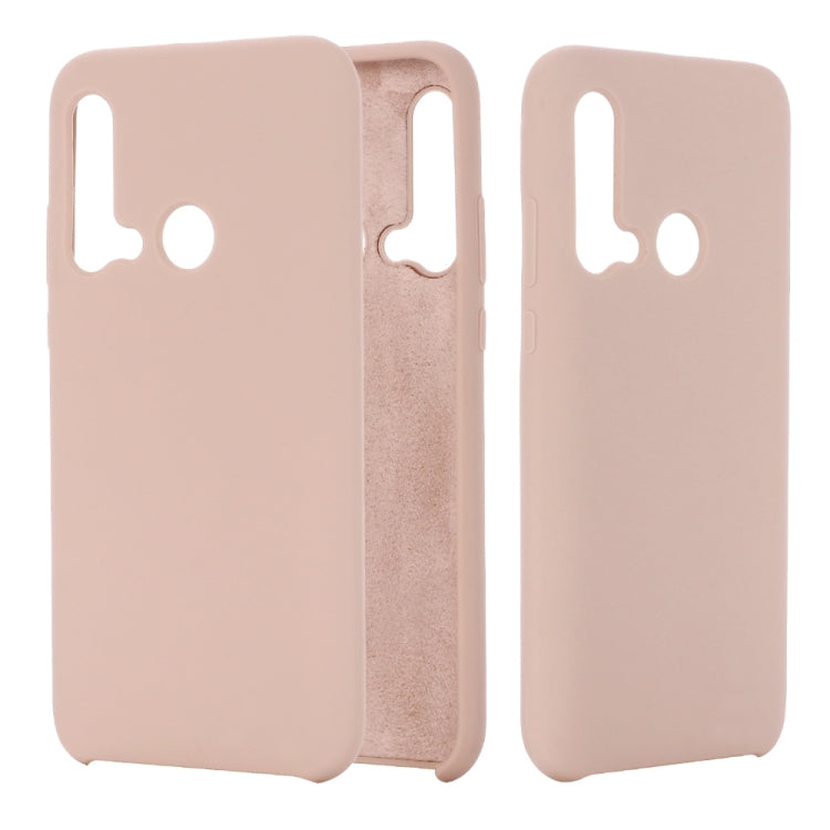 Solid Color Liquid Silicone Shockproof Coverage Case For Huawei Nova 5i