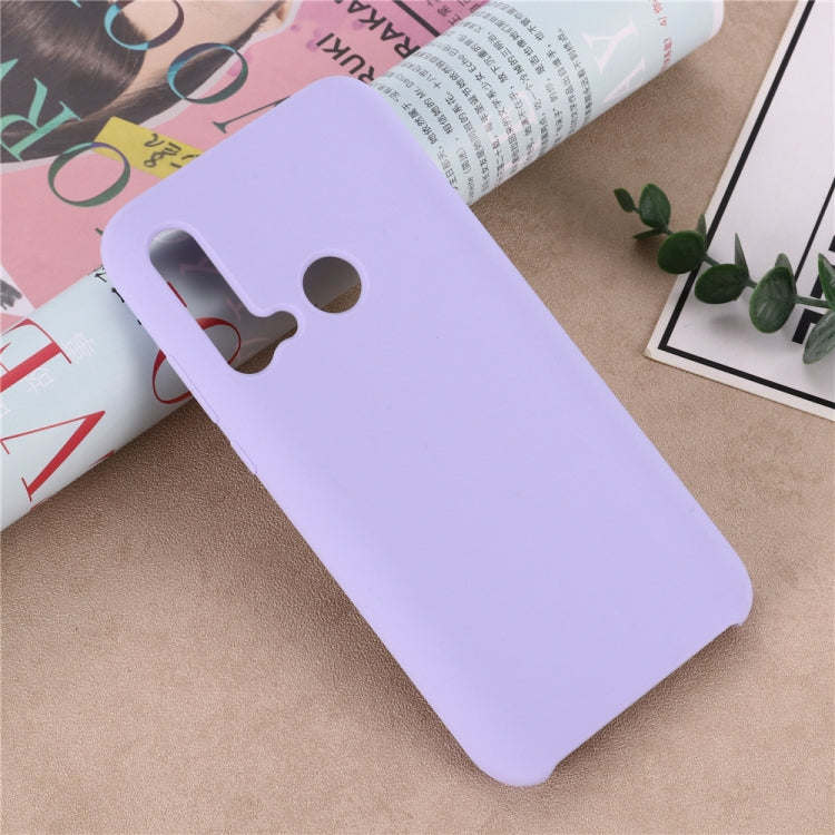 Solid Color Liquid Silicone Shockproof Coverage Case For Huawei Nova 5i