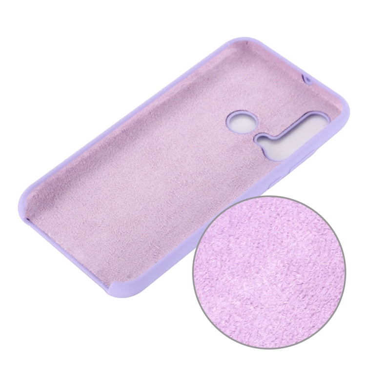 Solid Color Liquid Silicone Shockproof Coverage Case For Huawei Nova 5i