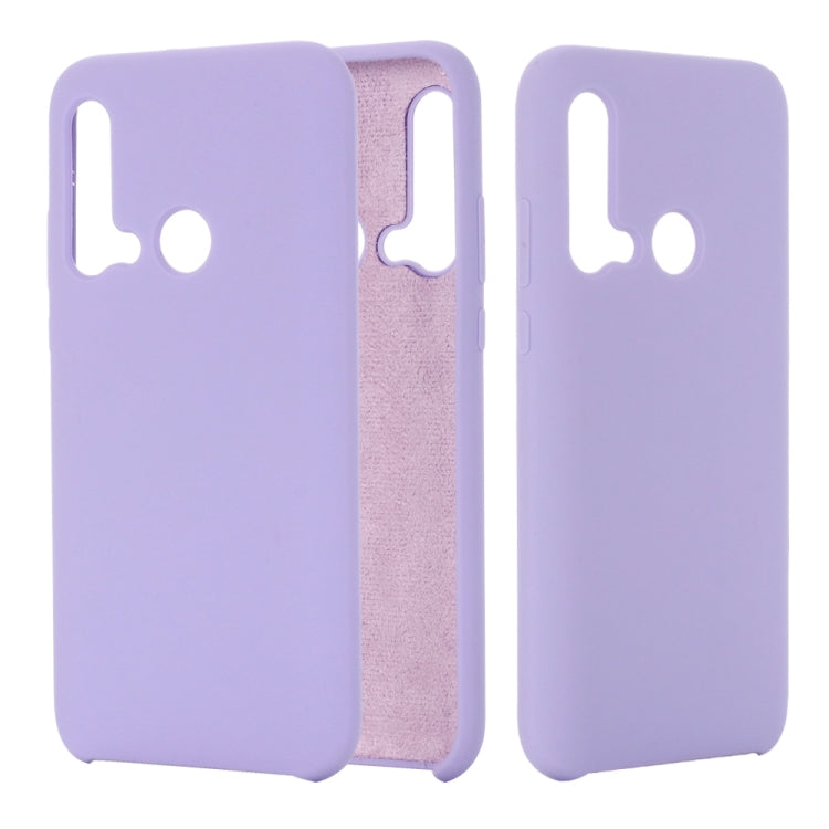 Solid Color Liquid Silicone Shockproof Coverage Case For Huawei Nova 5i