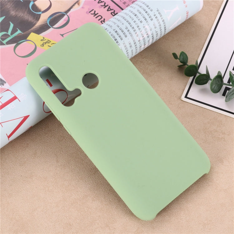 Solid Color Liquid Silicone Shockproof Coverage Case For Huawei Nova 5i