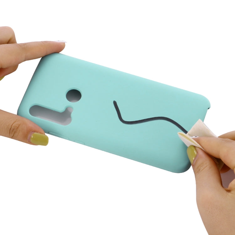 Solid Color Liquid Silicone Shockproof Coverage Case For Huawei Nova 5i