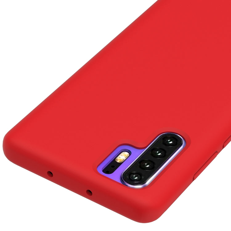 Solid Color Liquid Silicone Shockproof Coverage Case For Huawei P30 Pro