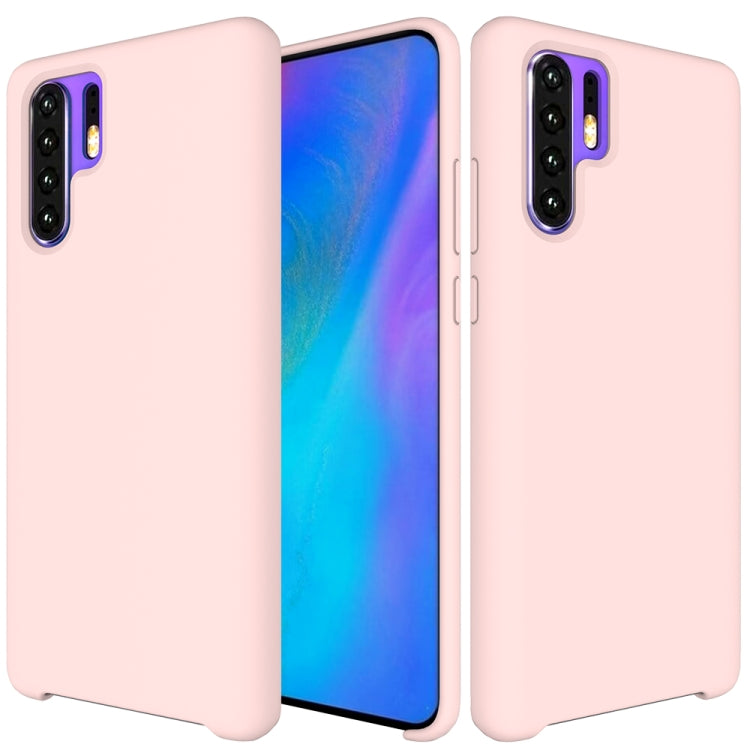 Solid Color Liquid Silicone Shockproof Coverage Case For Huawei P30 Pro