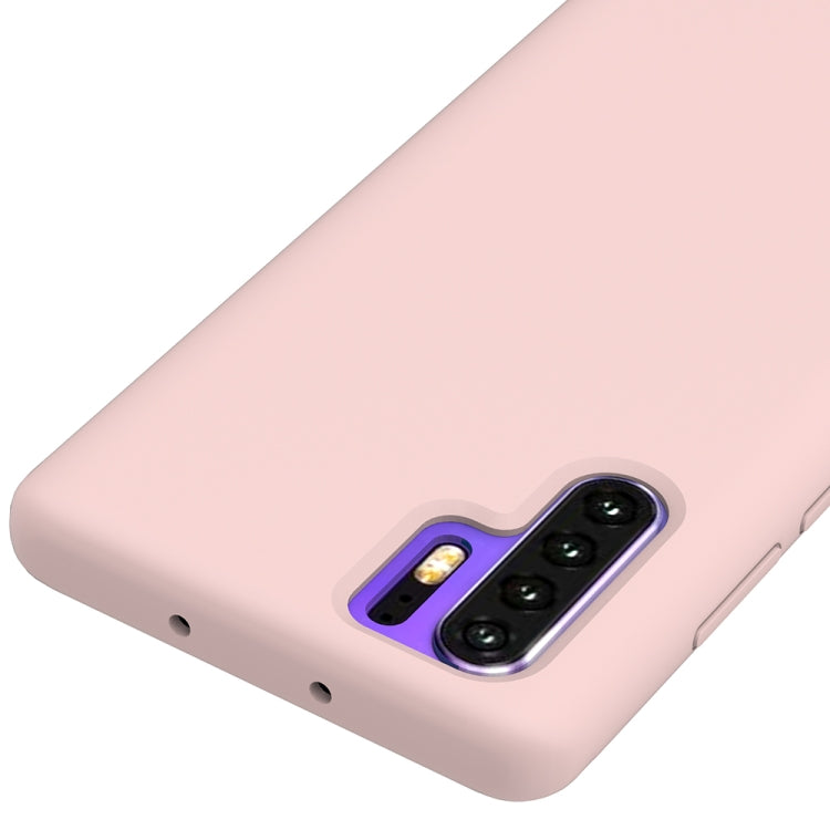 Solid Color Liquid Silicone Shockproof Coverage Case For Huawei P30 Pro
