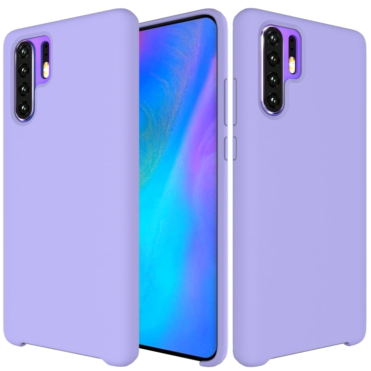 Solid Color Liquid Silicone Shockproof Coverage Case For Huawei P30 Pro
