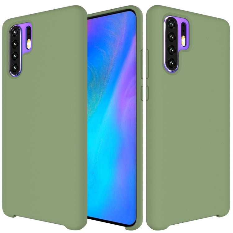 Solid Color Liquid Silicone Shockproof Coverage Case For Huawei P30 Pro