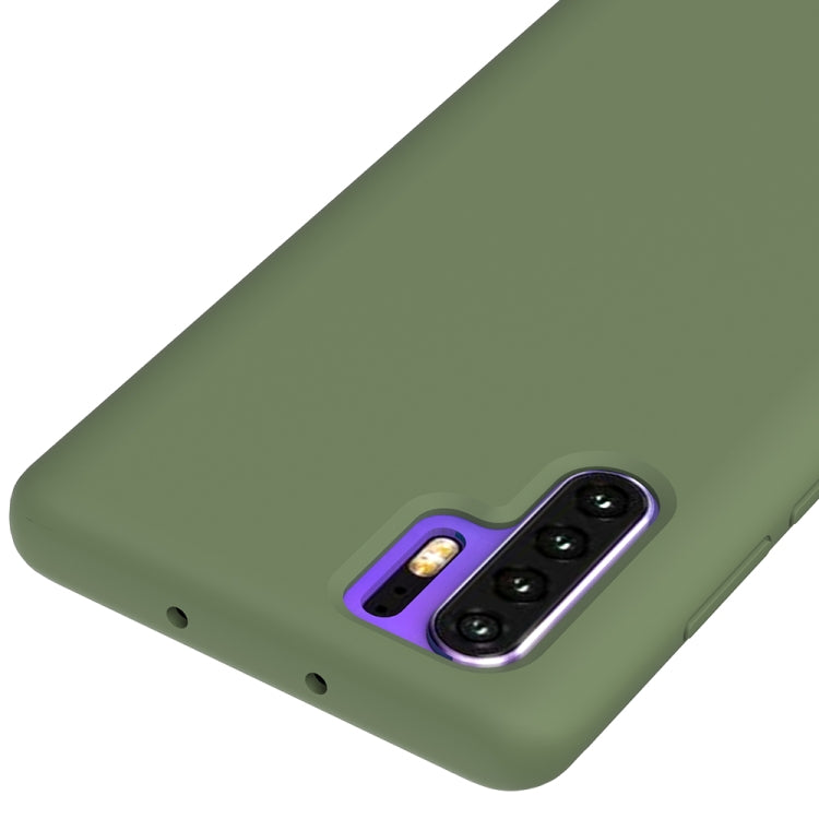 Solid Color Liquid Silicone Shockproof Coverage Case For Huawei P30 Pro