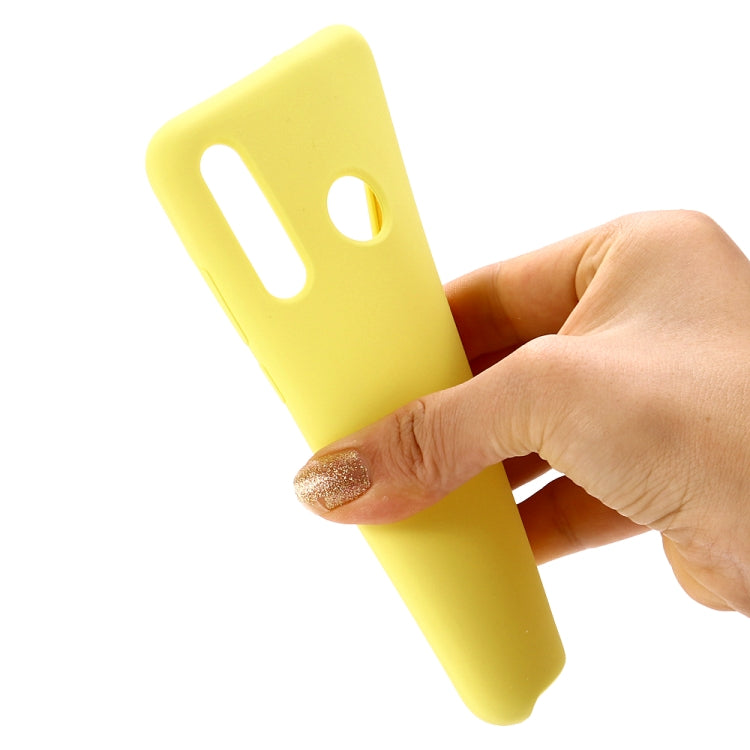 Solid Color Liquid Silicone Shockproof Coverage Case For Huawei P Smart Z