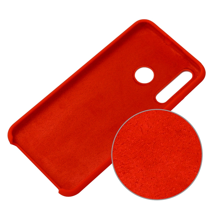 Solid Color Liquid Silicone Shockproof Coverage Case For Huawei P Smart Z
