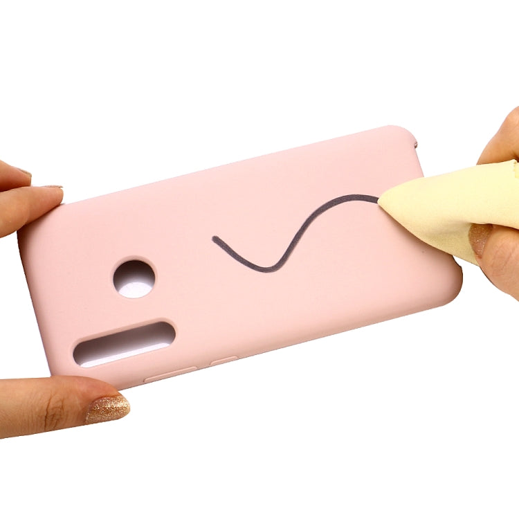 Solid Color Liquid Silicone Shockproof Coverage Case For Huawei P Smart Z
