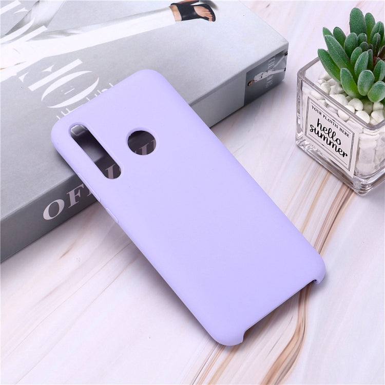 Solid Color Liquid Silicone Shockproof Coverage Case For Huawei P Smart Z