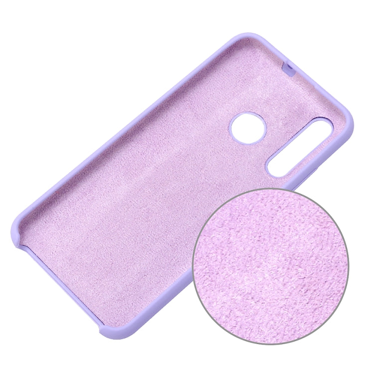 Solid Color Liquid Silicone Shockproof Coverage Case For Huawei P Smart Z