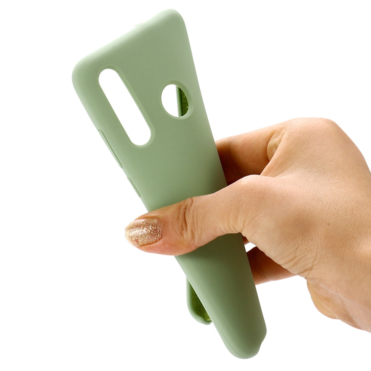 Solid Color Liquid Silicone Shockproof Coverage Case For Huawei P Smart Z