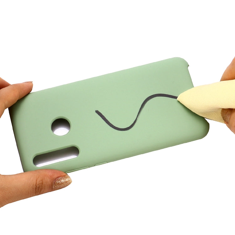 Solid Color Liquid Silicone Shockproof Coverage Case For Huawei P Smart Z