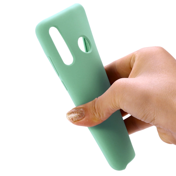Solid Color Liquid Silicone Shockproof Coverage Case For Huawei P Smart Z
