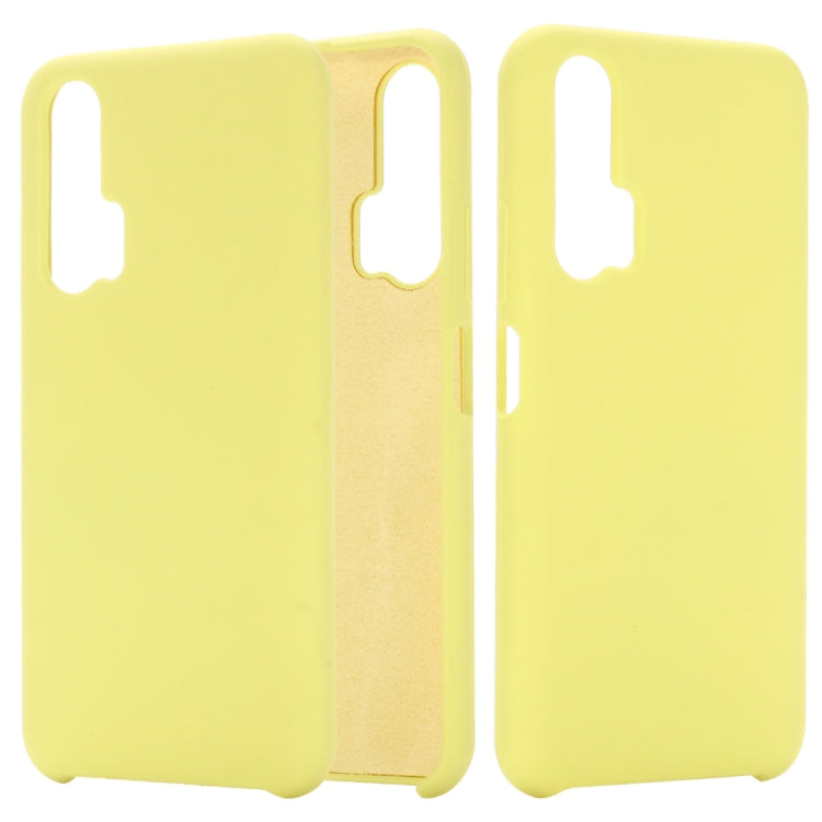 Solid Color Liquid Silicone Shockproof Coverage Case For Huawei Honor 20 Pro