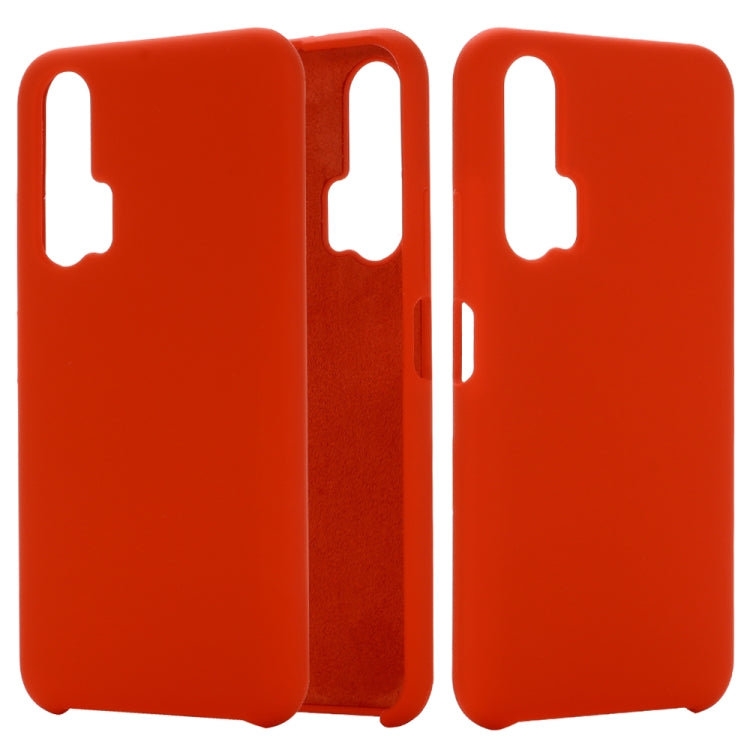 Solid Color Liquid Silicone Shockproof Coverage Case For Huawei Honor 20 Pro