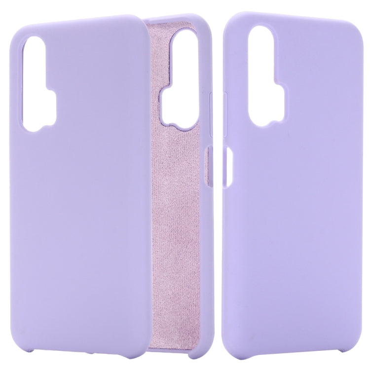 Solid Color Liquid Silicone Shockproof Coverage Case For Huawei Honor 20 Pro