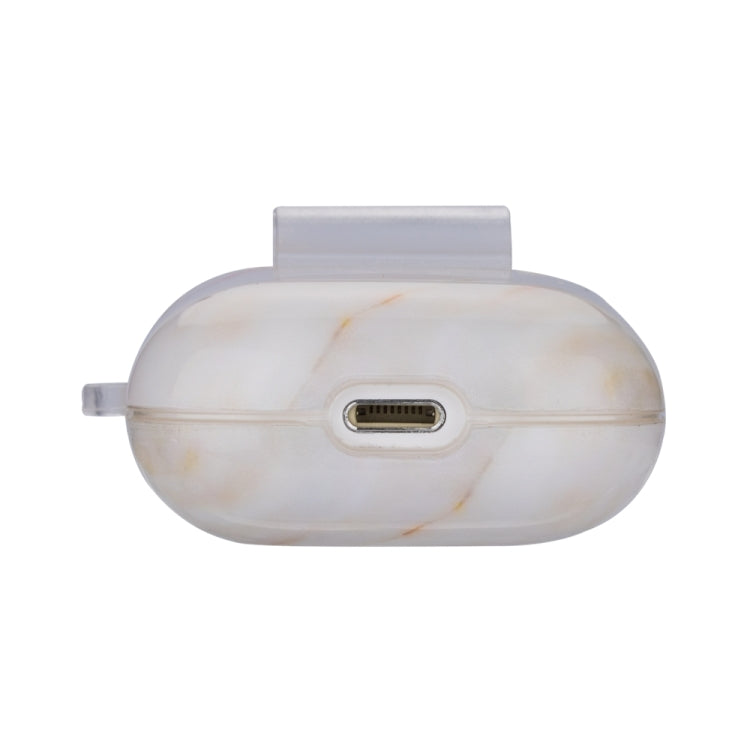Marble Series Anti-fall Earphone Protective Case for AirPods 1 / 2, with Hook & Anti-drop Buckle