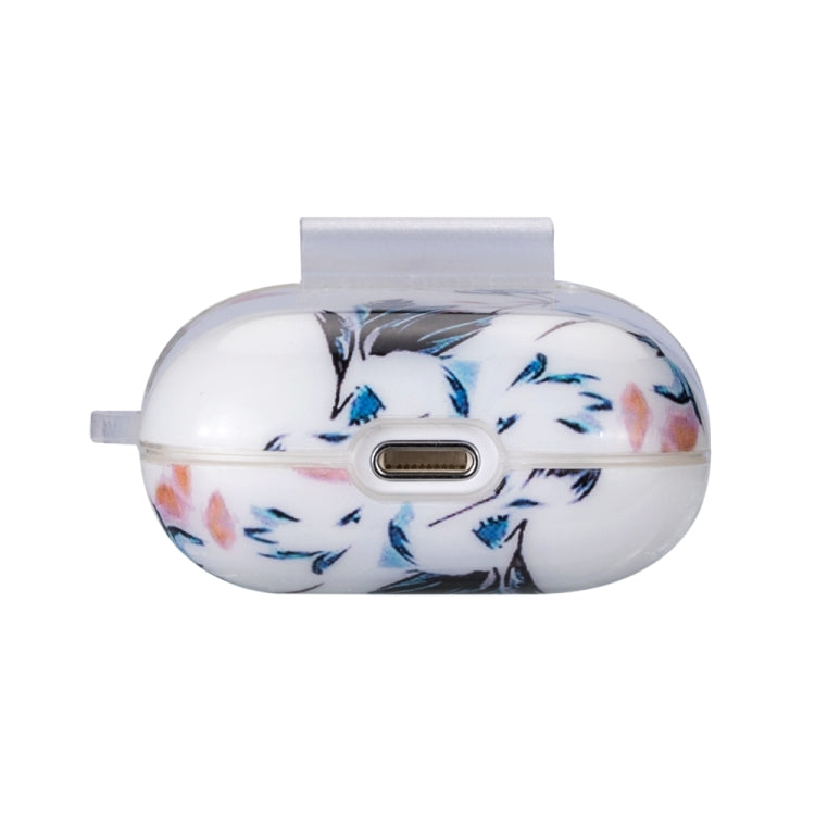 Flower Series Anti-fall Earphone Protective Case for AirPods 1 / 2, with Hook & Anti-drop Buckle