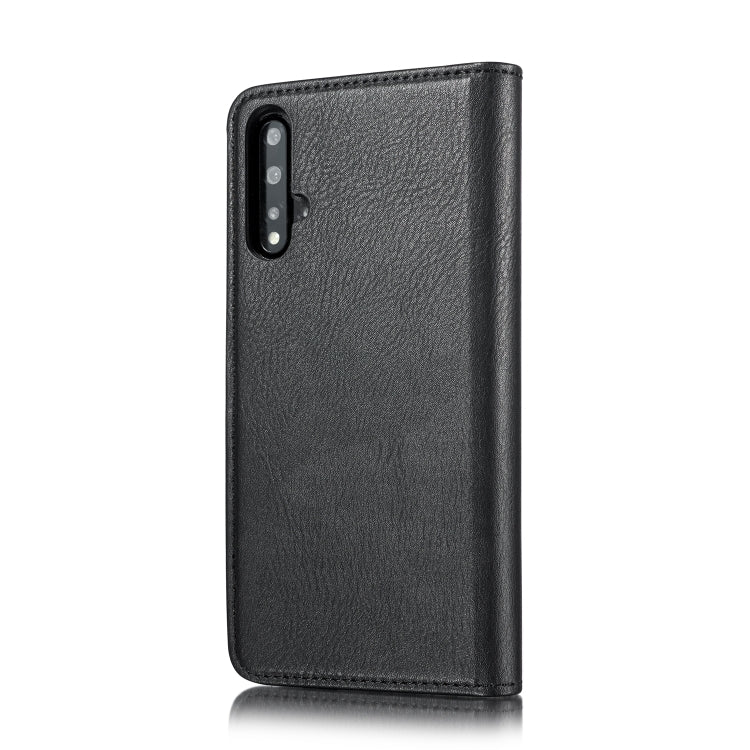 DG.MING Crazy Horse Texture Flip Detachable Magnetic Leather Case with Holder & Card Slots & Wallet For Huawei Nova 5 Pro
